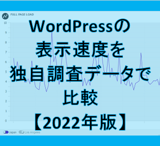 サーバー別のWordPress表示速度を独自調査データで比較【2022年版】